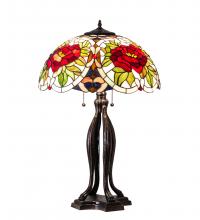 Meyda Yellow 28804 - 30" High Renaissance Rose Table Lamp