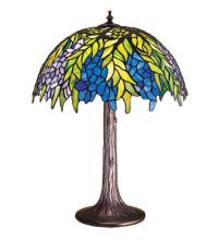 Meyda Yellow 30541 - 23"H Tiffany Honey Locust Table Lamp