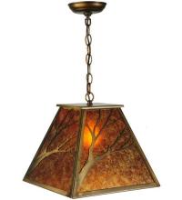 Meyda Yellow 30941 - 13"Sq Branches Pendant