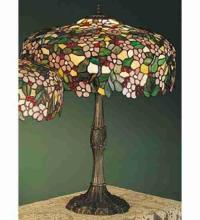 Meyda Yellow 31148 - 26" High Tiffany Cherry Blossom Table Lamp