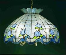 Meyda Yellow 31209 - 20"W Roseborder Pendant