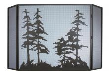 Meyda Yellow 31676 - 68" Wide X 39" High Tall Pines Fireplace Screen