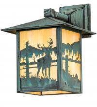 Meyda Yellow 39867 - 9" Wide Seneca Deer Creek Solid Mount Wall Sconce