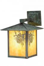 Meyda Yellow 41201 - 9"W Seneca Winter Pine Solid Mount Wall Sconce