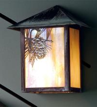 Meyda Yellow 41232 - 9"W Seneca Winter Pine Wall Sconce