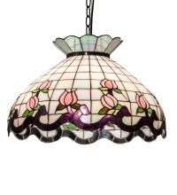 Meyda Yellow 46579 - 20" Wide Roseborder Pendant