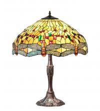 Meyda Yellow 47960 - 26" High Tiffany Hanginghead Dragonfly Table Lamp