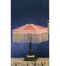 Meyda Yellow 49469 - 22"H Fabric & Fringe Persian Table Lamp