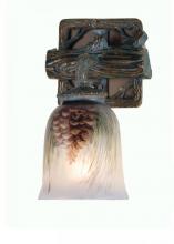 Meyda Yellow 49517 - 6" Wide Pinecone Hand Painted Wall Sconce