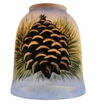 Meyda Yellow 49536 - 5" Wide Pinecone Hand Painted Shade