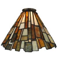 Meyda Yellow 65632 - 8" Wide Delta Jadestone Shade