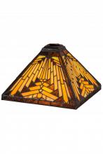 Meyda Yellow 65906 - 10" Square Nuevo Mission Shade