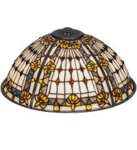 Meyda Yellow 66377 - 16"W Fleur-de-lis Shade