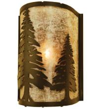 Meyda Yellow 68169 - 8"W Tall Pines Wall Sconce