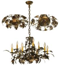 Meyda Yellow 70624 - 31"W Oak Leaf 9 LT Chandelier