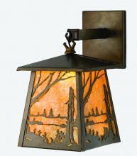 Meyda Yellow 70680 - 7"W Quiet Pond Hanging Wall Sconce