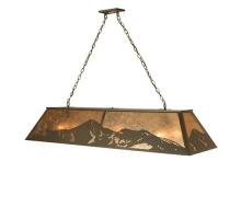 Meyda Yellow 72323 - 61" Long Mountain Range Oblong Pendant