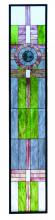 Meyda Yellow 72445 - 15.25"W X 83.75"H Maxfield Parrish Custom Stained Glass Window