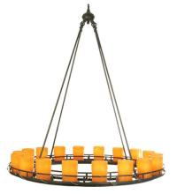 Meyda Yellow 73483 - 48"W Barbury Barbed Wire 18 LT Chandelier