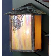 Meyda Yellow 73552 - 12" Wide Seneca Winter Pine Wall Sconce