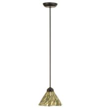 Meyda Yellow 73652 - 8"W Willow Jadestone Mini Pendant