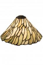 Meyda Yellow 74023 - 12" Wide Willow Jadestone Shade