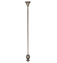 Meyda Yellow 74258 - 5"W Revival Brushed Nickel Deco Ball Pendant Hardware