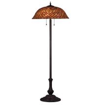 Meyda Yellow 81064 - 64"H Tiffany Fishscale Floor Lamp