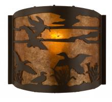 Meyda Yellow 81076 - 12"W Ducks in Flight Wall Sconce