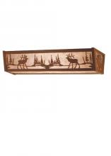 Meyda Yellow 81148 - 30" Wide Elk at Lake Vanity Light