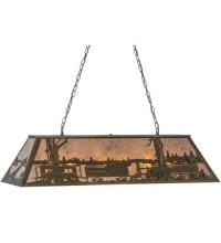 Meyda Yellow 81347 - 48"L Train Oblong Pendant