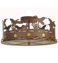 Meyda Yellow 81507 - 16"W Ducks in Flight Flushmount