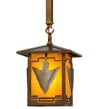 Meyda Yellow 81575 - 7"Sq Arrowhead Mini Pendant