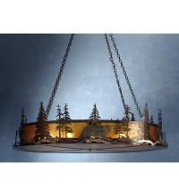 Meyda Yellow 81774 - 66" Wide Bear at Dusk Inverted Pendant