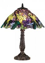 Meyda Yellow 82303 - 22" High Spiral Grape Table Lamp