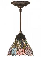 Meyda Yellow 82422 - 7" Wide Wisteria Mini Pendant