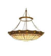 Meyda Yellow 82440 - 57" Wide Fleur-de-Lite Inverted Pendant