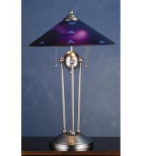 Meyda Yellow 82485 - 25"H Metro Fusion Plum Crazy Deco Ball Table Lamp