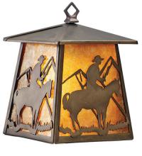 Meyda Yellow 82672 - 7.5"W Cowboy Hanging Wall Sconce