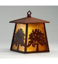 Meyda Yellow 82677 - 7.5"W Oak Tree Hanging Wall Sconce