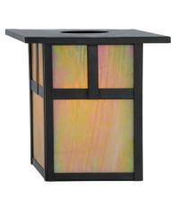 Meyda Yellow 83246 - 6.5" Square Hyde Park "T" Mission Shade