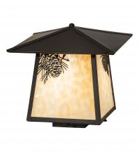 Meyda Yellow 93336 - 12" Square Stillwater Winter Pine Deck Light