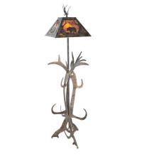 Meyda Yellow 95023 - 61" High Bear at Dawn Antlers Floor Lamp