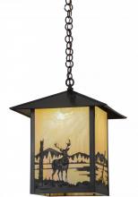 Meyda Yellow 96327 - 16"Sq Seneca Deer Creek Pendant