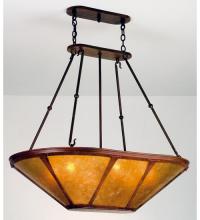 Meyda Yellow 98383 - 42" Long Sutter Inverted Oblong Pendant