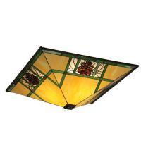 Meyda Yellow 98531 - 26"Sq Pinecone Ridge W/Hooks Shade