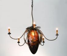 Meyda Yellow 98970 - 36" Wide Pinecone 5 Light Chandelier