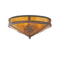 Meyda Yellow 99148 - 16"W Tamarack Flushmount