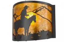 Meyda Yellow 99773 - 12"W Cowboy Wall Sconce