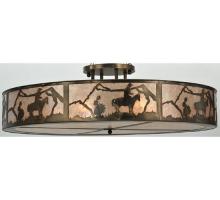 Meyda Yellow 99865 - 48" Wide Cowboy Semi-Flushmount